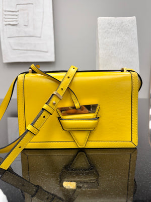 Loewe Yellow Leather Barcelona Crossbody Bag