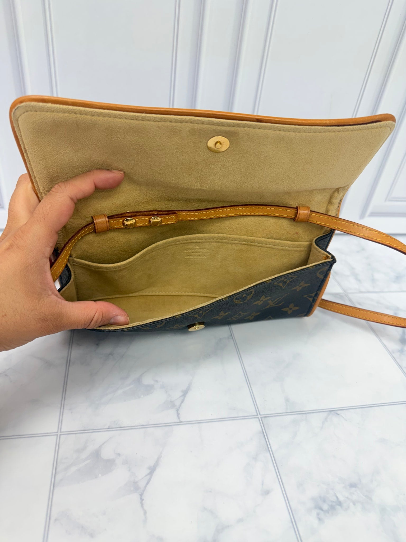 Louis Vuitton Monogram Twin Pochette GM Crossbody Bag 