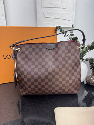 Louis Vuitton Damier Ebene Graceful Shoulder Bag PM