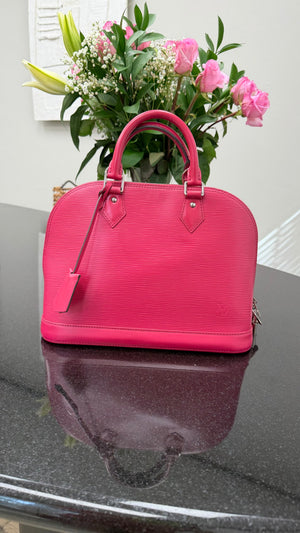 Louis Vuitton Pink Epi Alma PM
