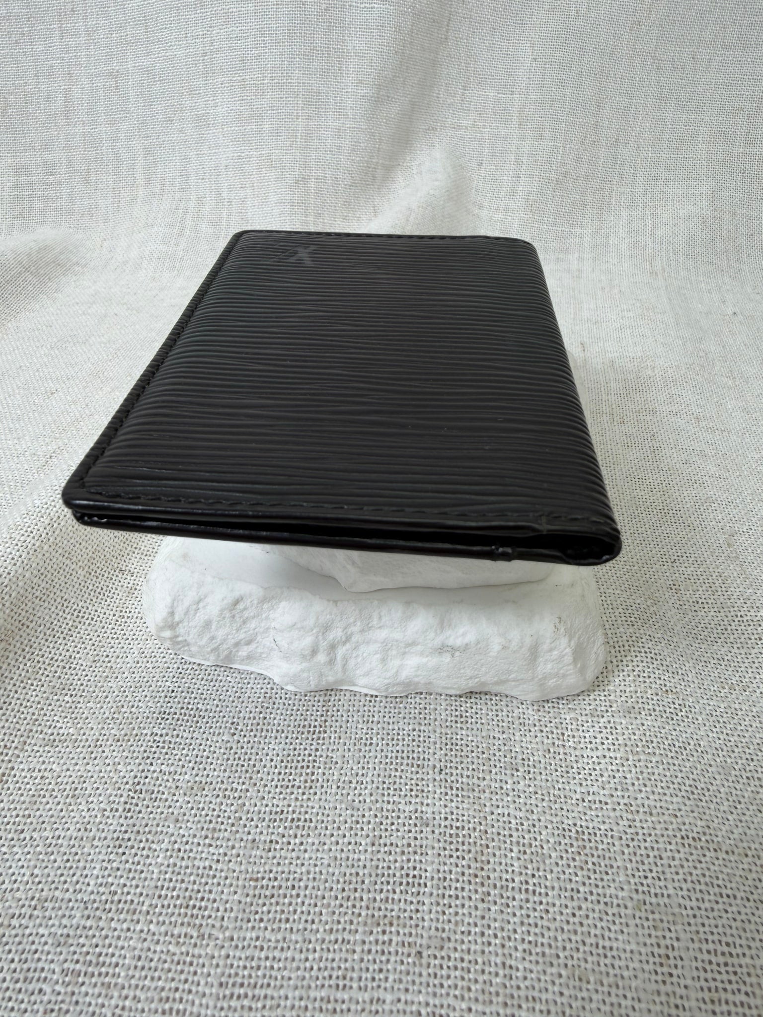 Louis Vuitton Black Epi Leather Card Case 