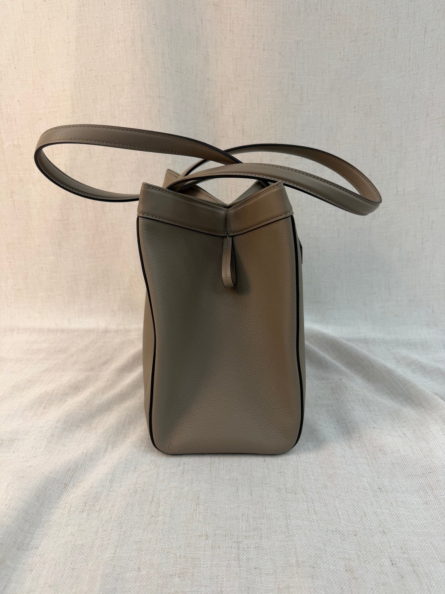 Fendi Taupe Leather Origami Medium Bag