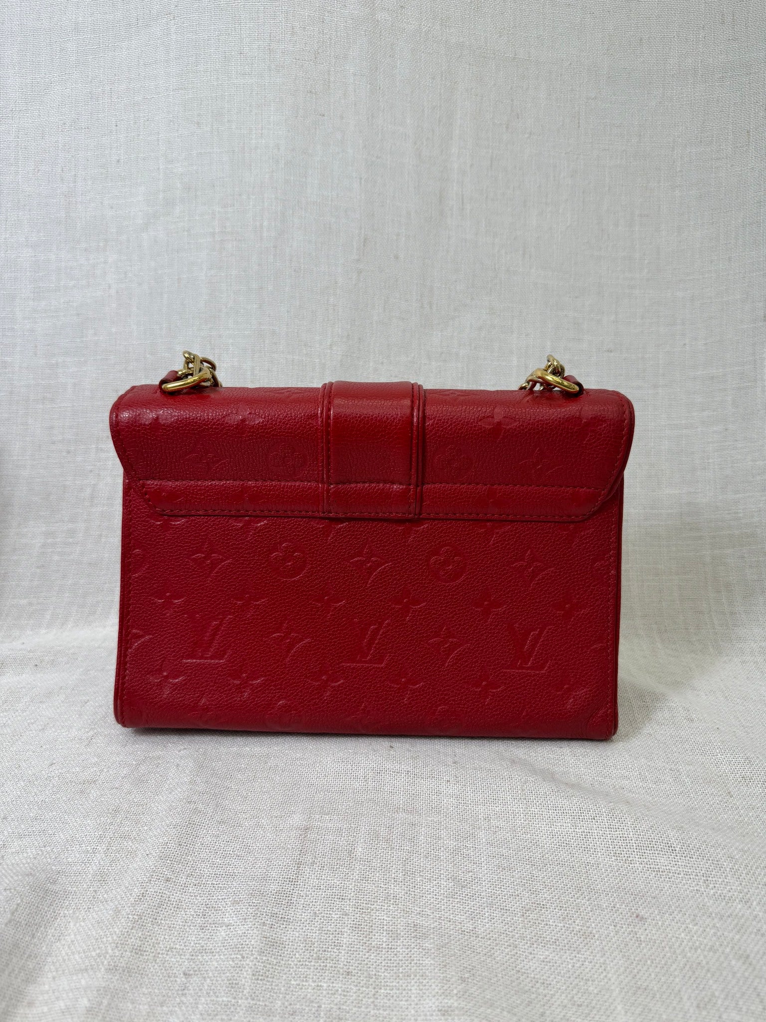 Louis Vuitton Red Empreinte Leather Saint Sulpice BB Bag