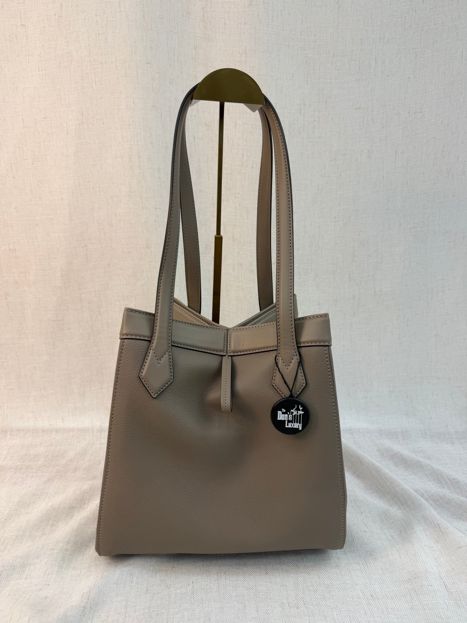 Fendi Taupe Leather Origami Medium Bag