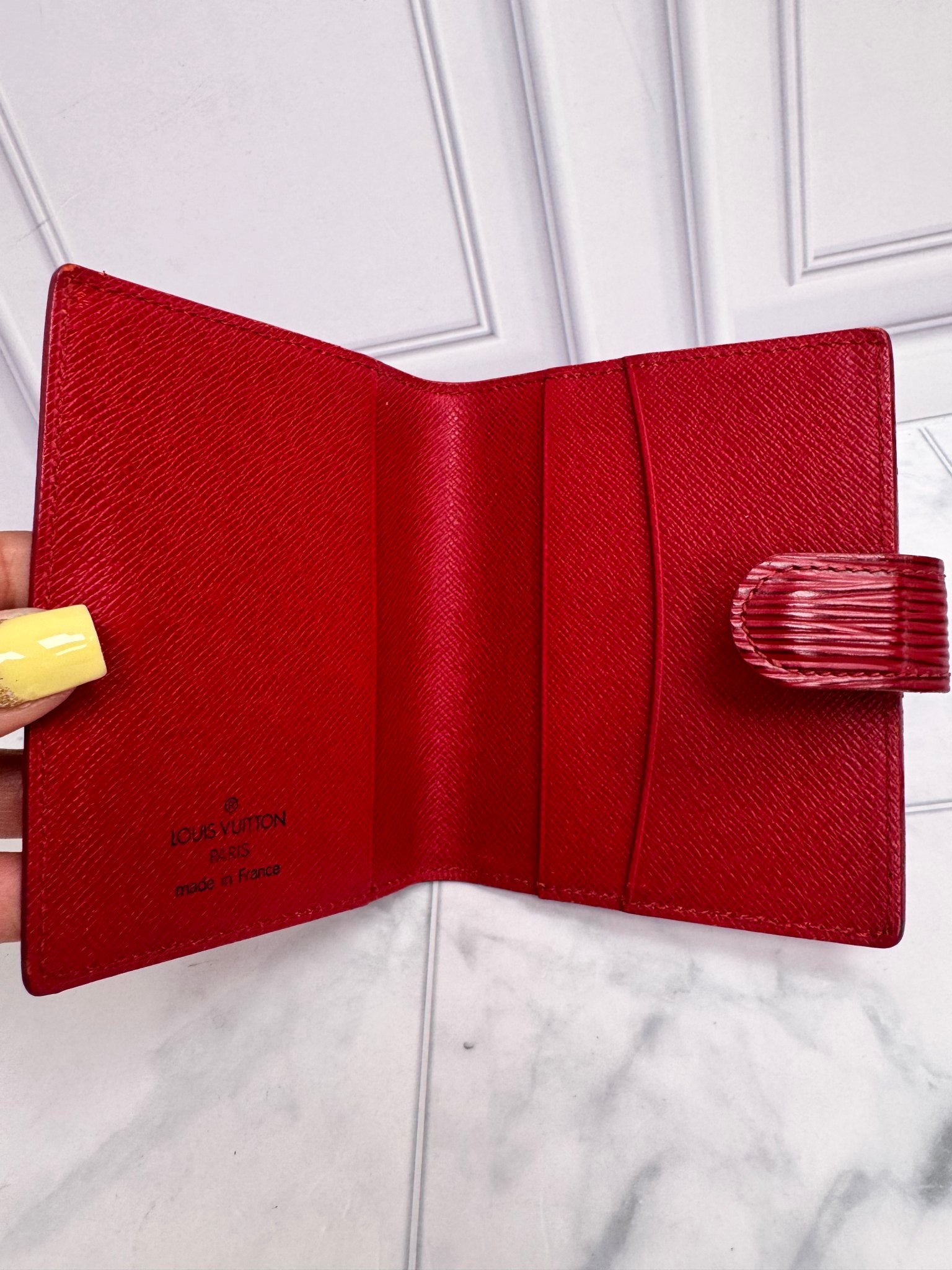 Louis Vuitton Red Epi Mini Agenda 