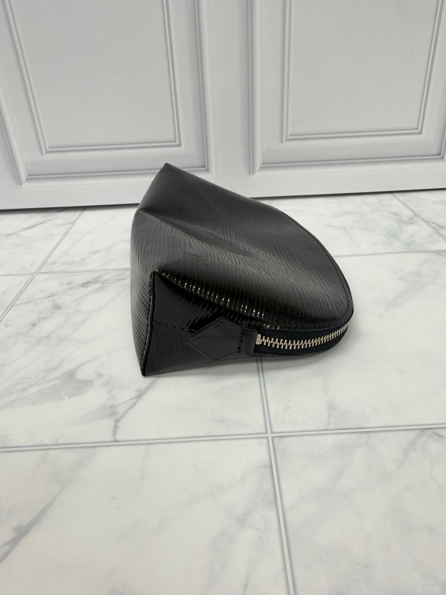 Louis Vuitton Black Epi Leather Cosmetic Pouch