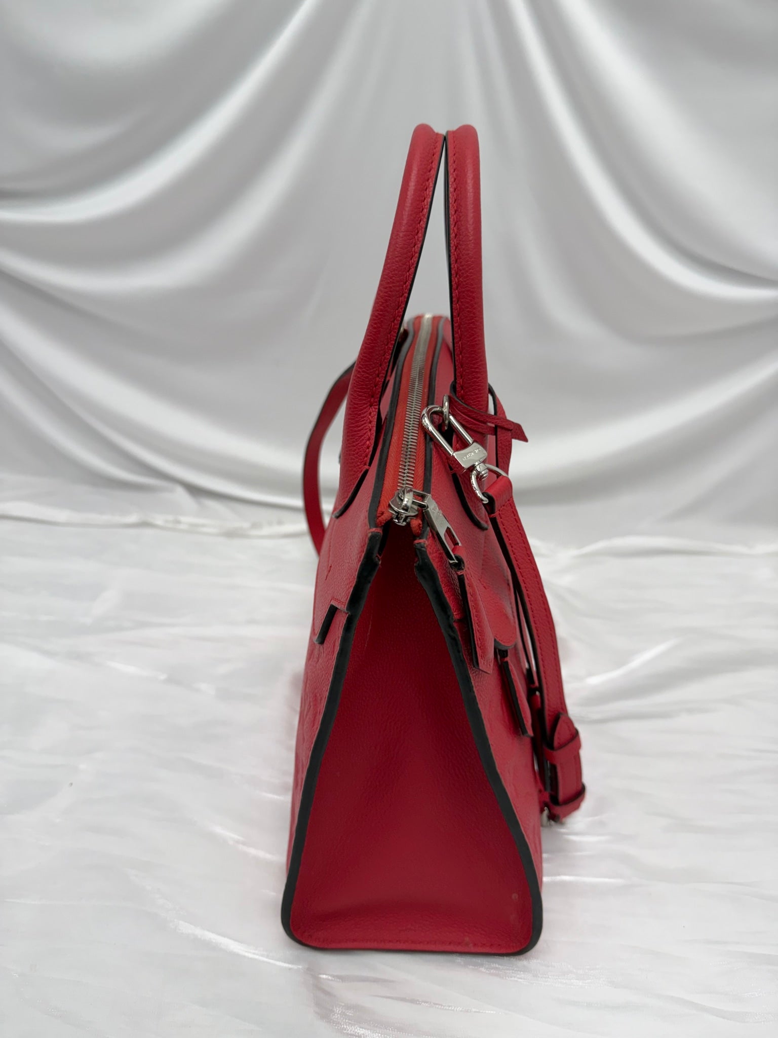 Louis Vuitton Red Empreinte  Pont Neuf MM Handbag