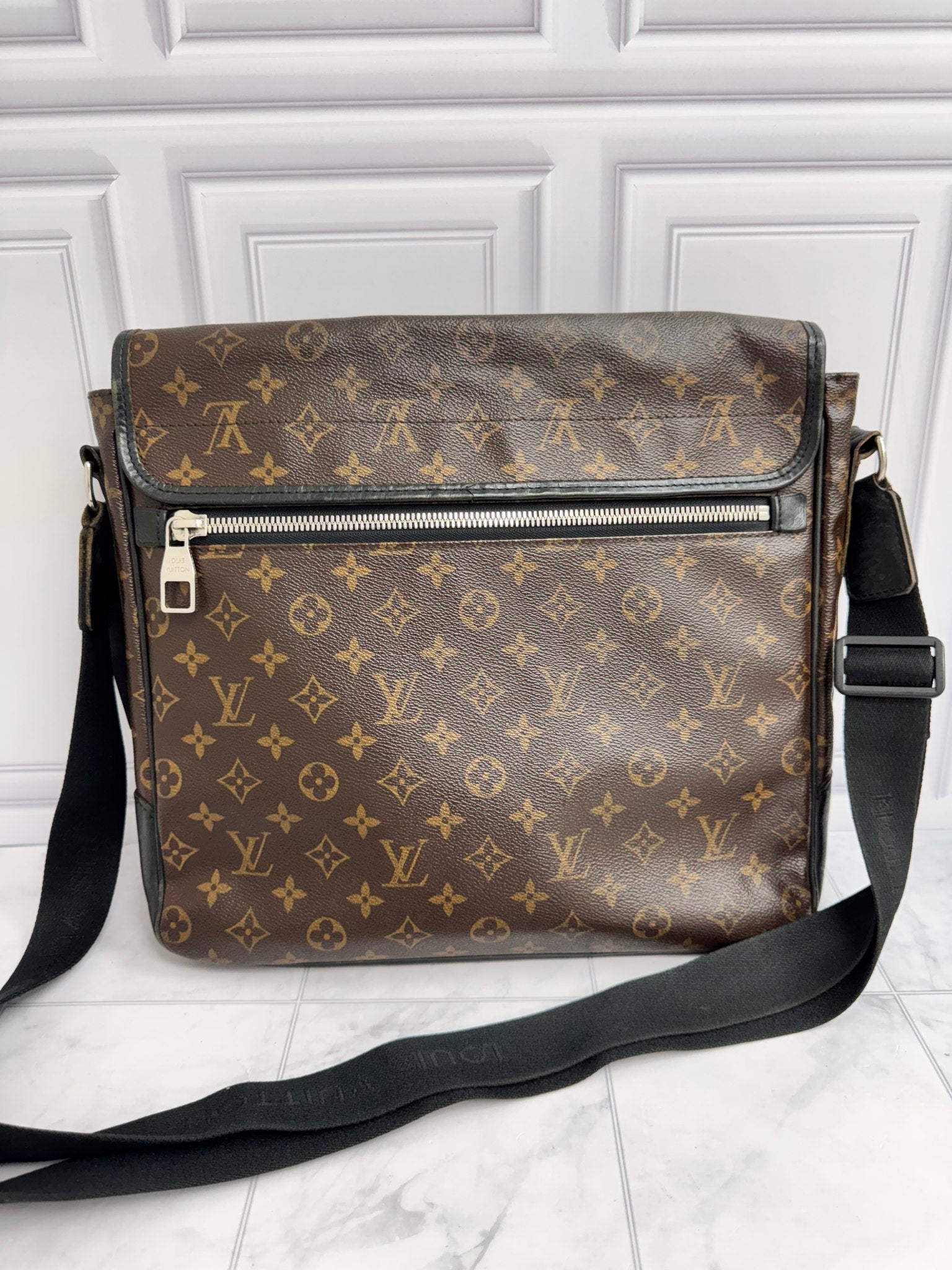 Louis Vuitton Monogram Macassar Bass Messenger Bag MM