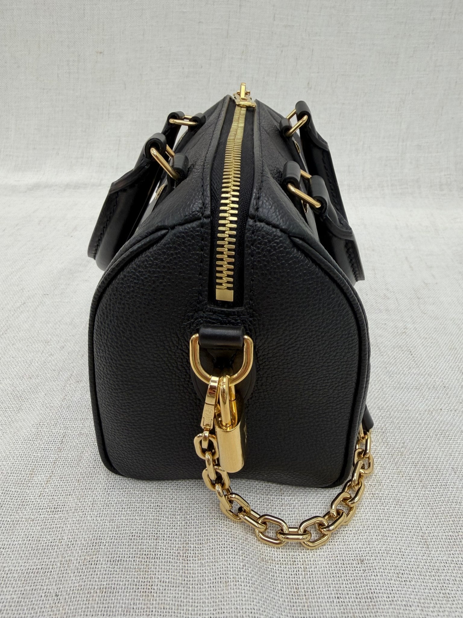 Louis Vuitton Black Empreinte Speedy 20 Bandouliere 