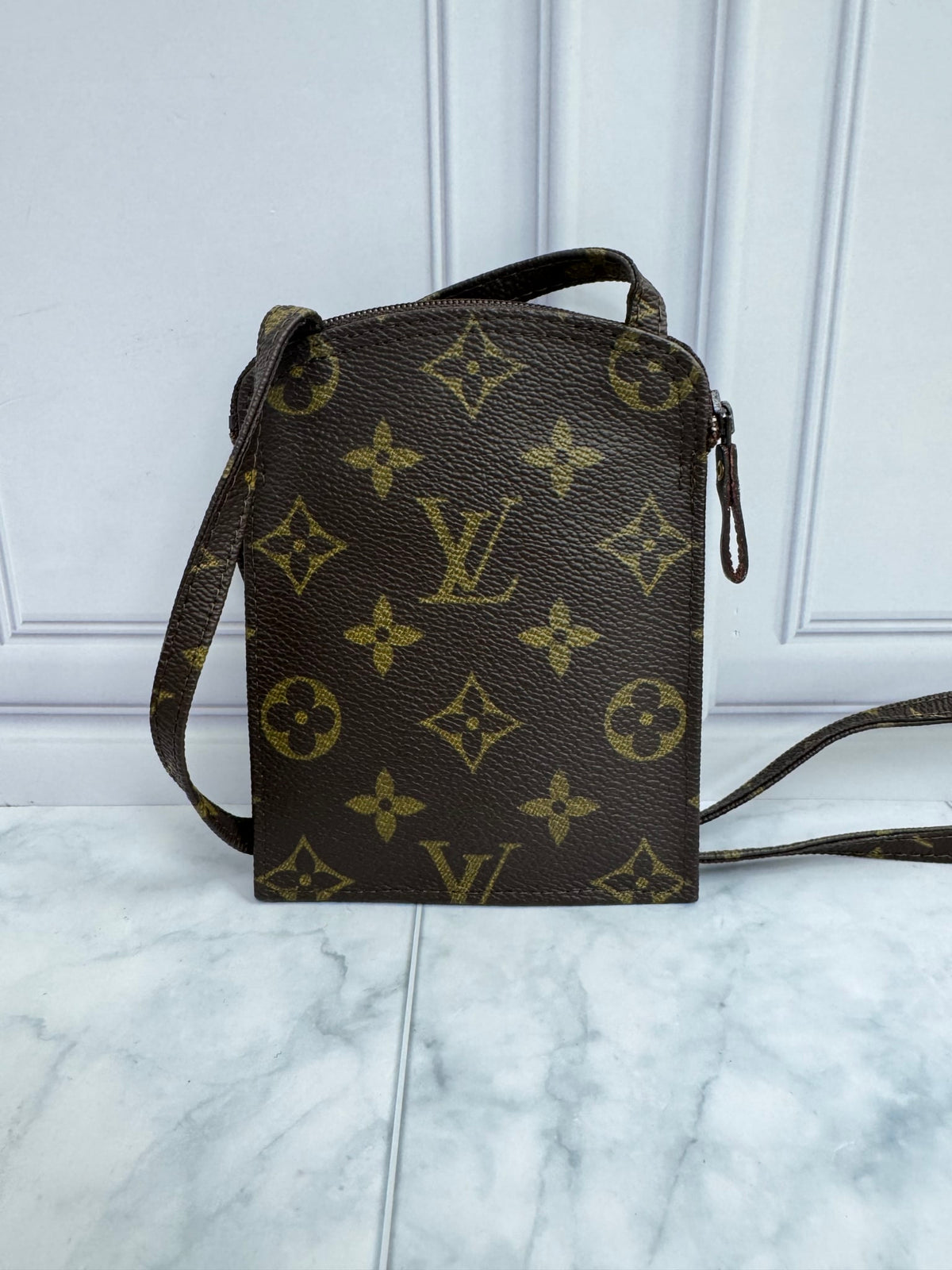 Louis Vuitton Monogram Pochette Secret Crossbody Bag