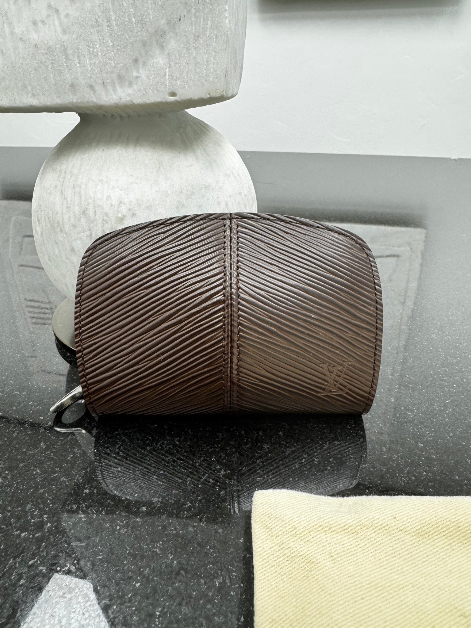Louis Vuitton Brown Epi Leather Demi Lune Zippy Coin Purse