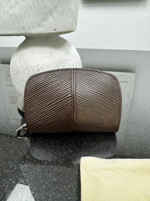Louis Vuitton Brown Epi Leather Demi Lune Zippy Coin Purse