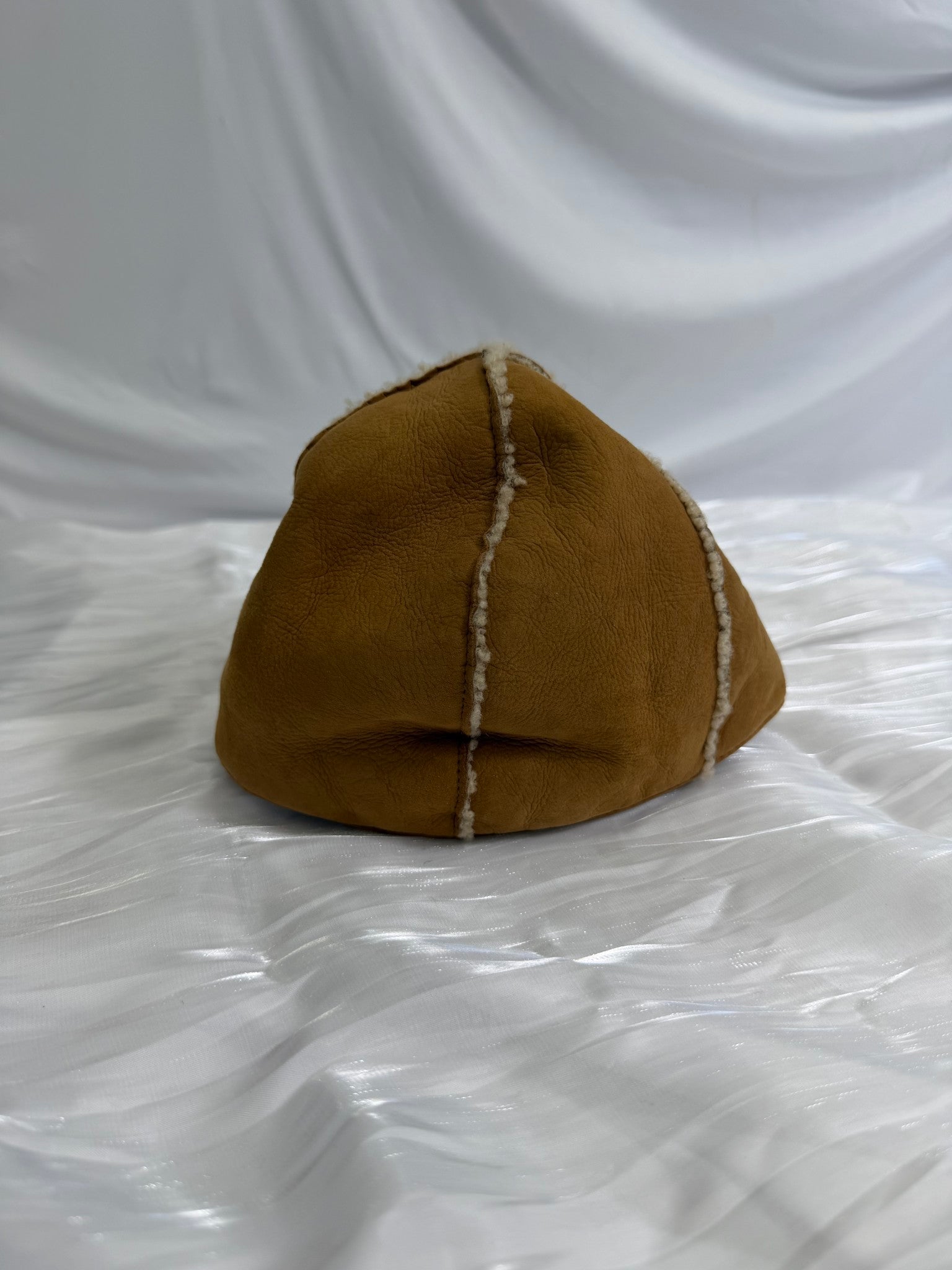 Chanel Tan Suede Shearling Hat
