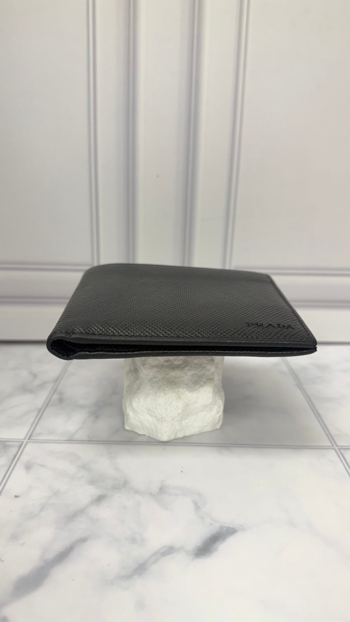 Prada Black Saffiano Leather Bifold Wallet