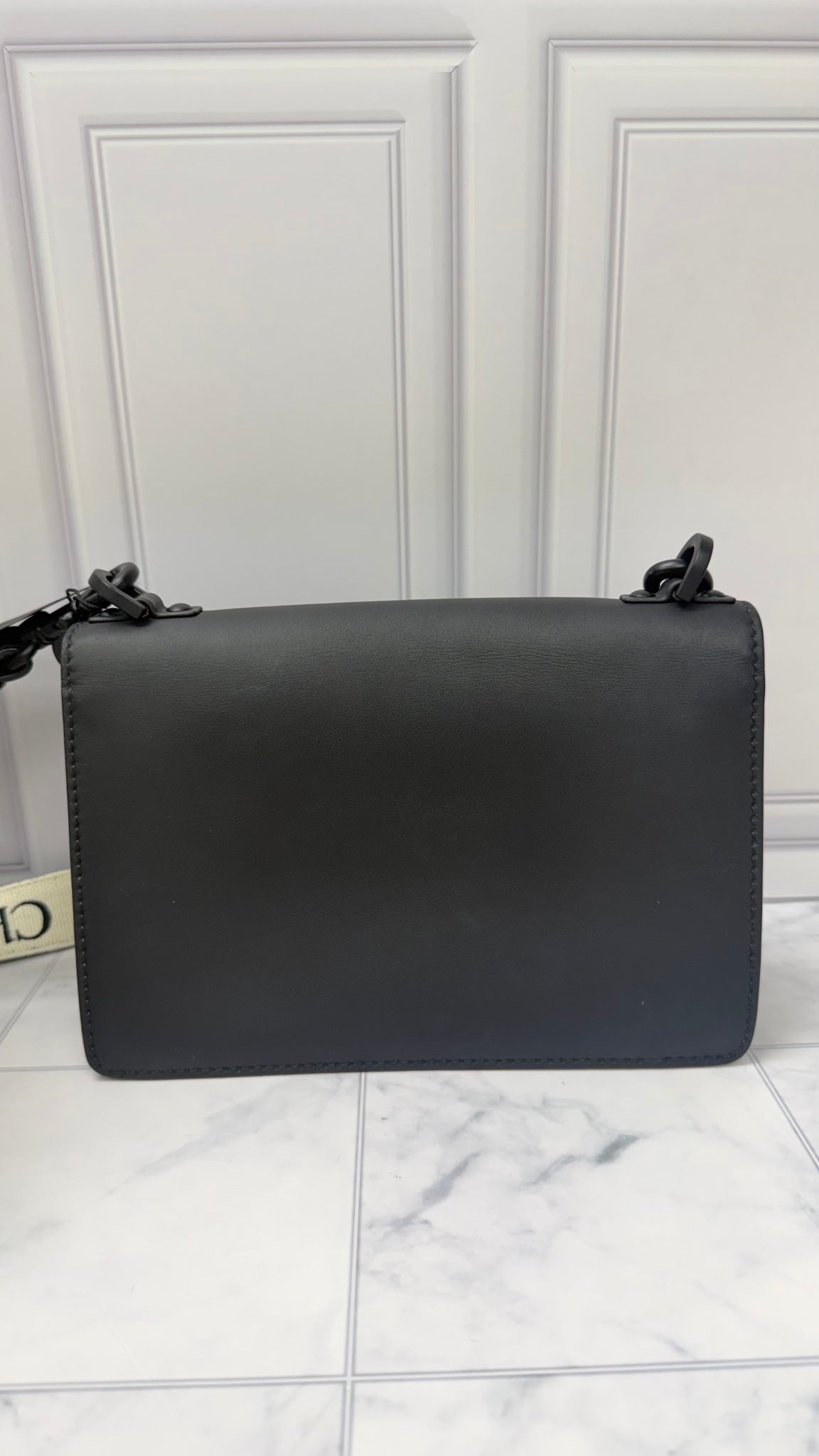 Christian Dior Black Matte Leather J’Adior Flap Crossbody Bag 