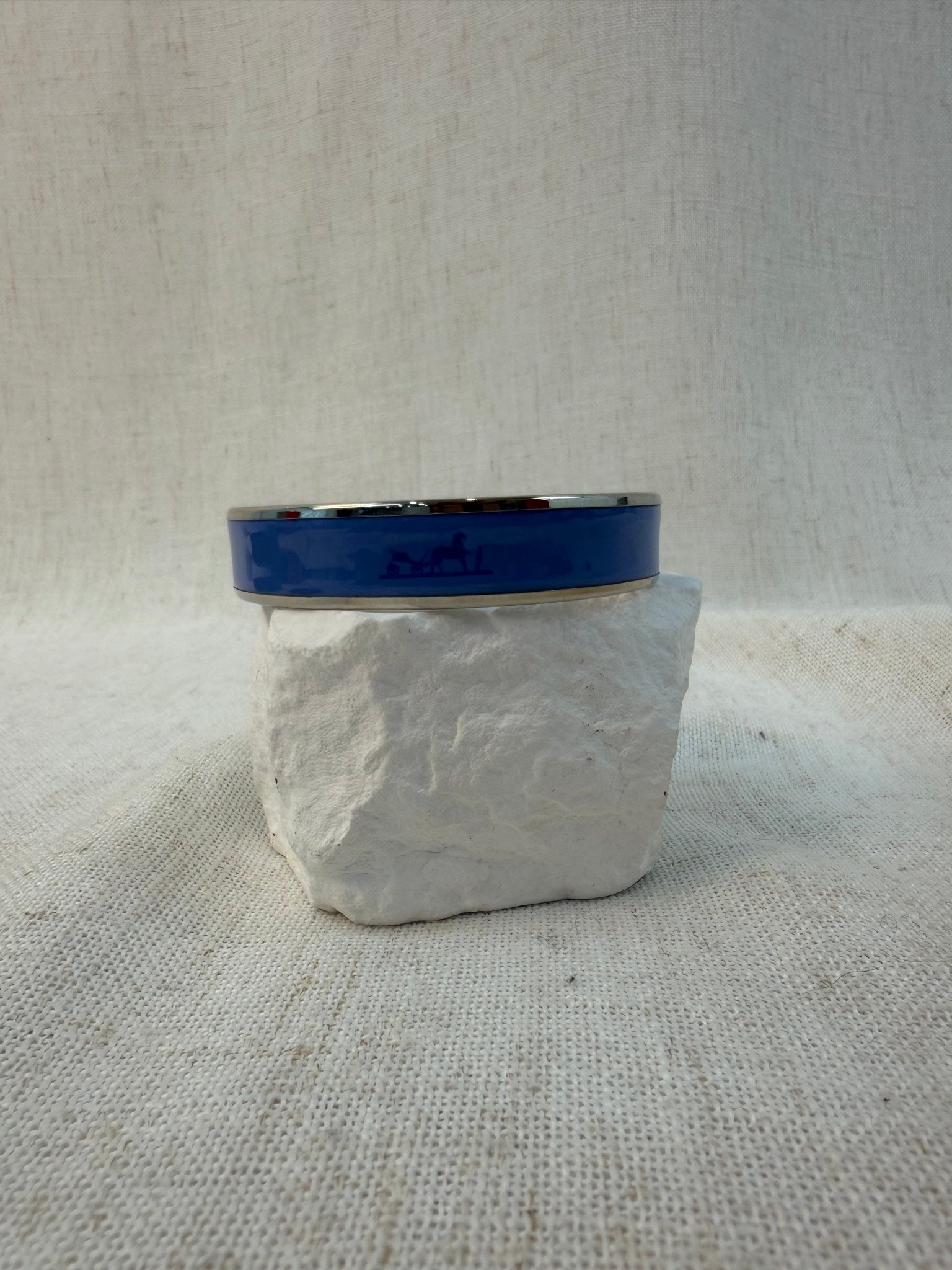 Hermes Blue & Silver Bangle