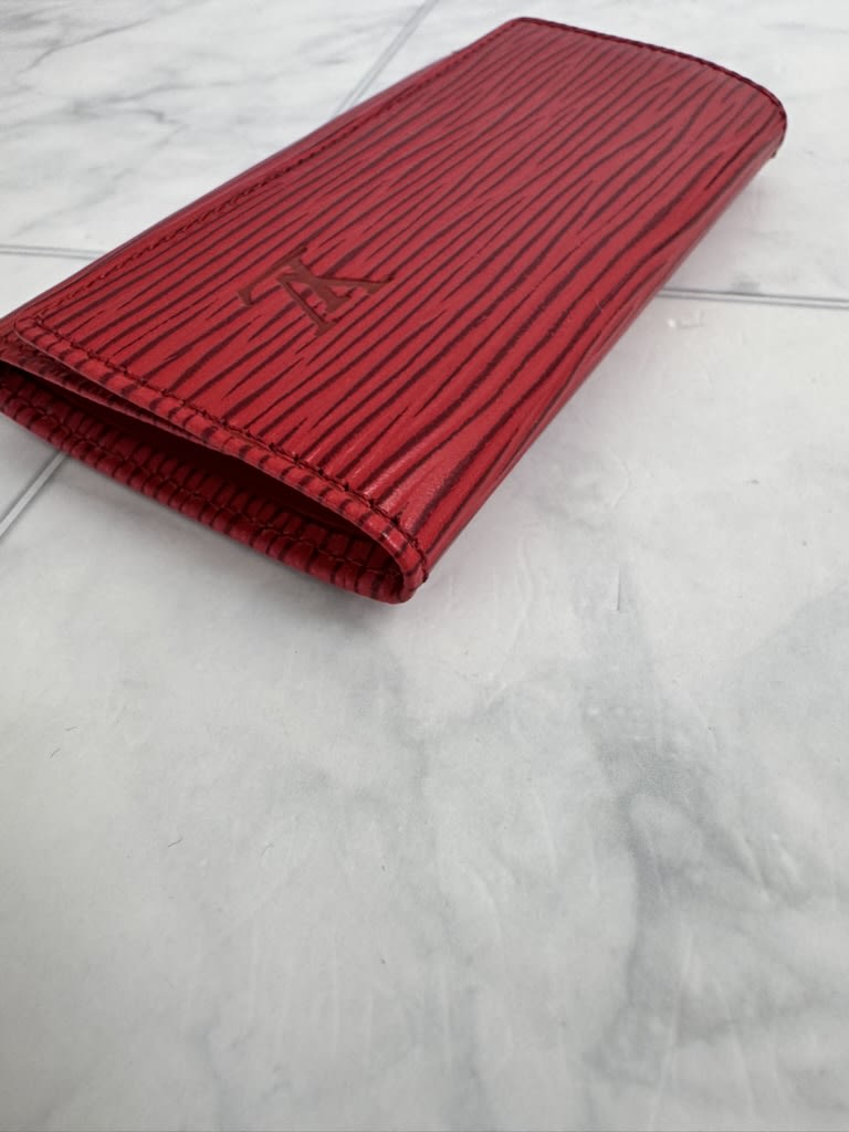 Louis Vuitton Red Epi Key Case 