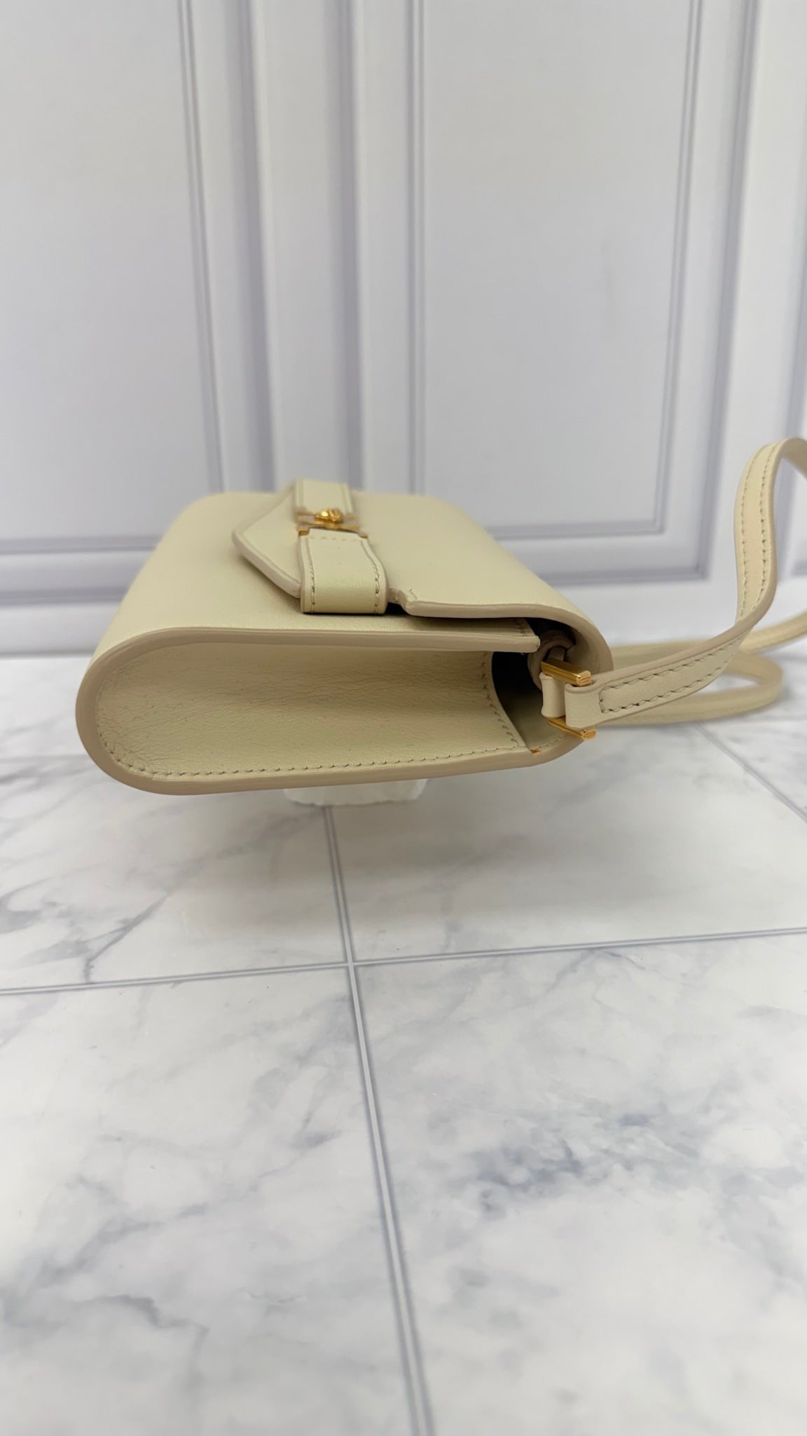 BRAND NEW - Versace Cream Leather Medusa '95 Crossbody Bag 