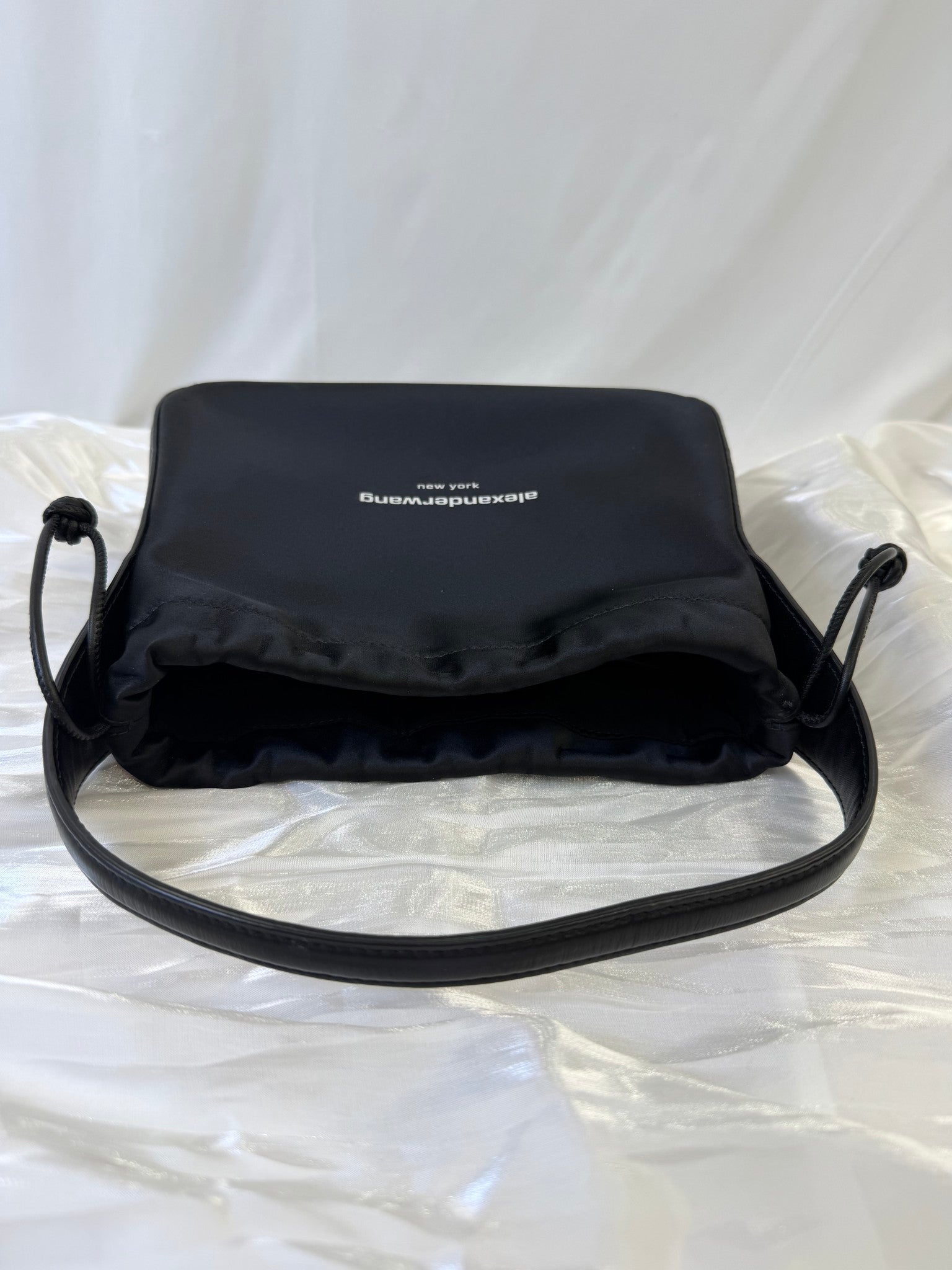 Alexander Wang Black Satin Shoulder Bag 