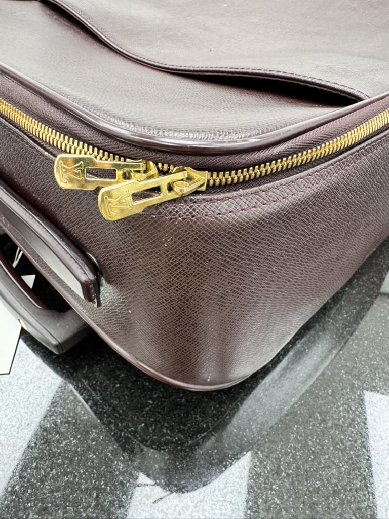 Louis Vuitton Deep Burgundy Taiga Pegase Rolling Suitcase 45