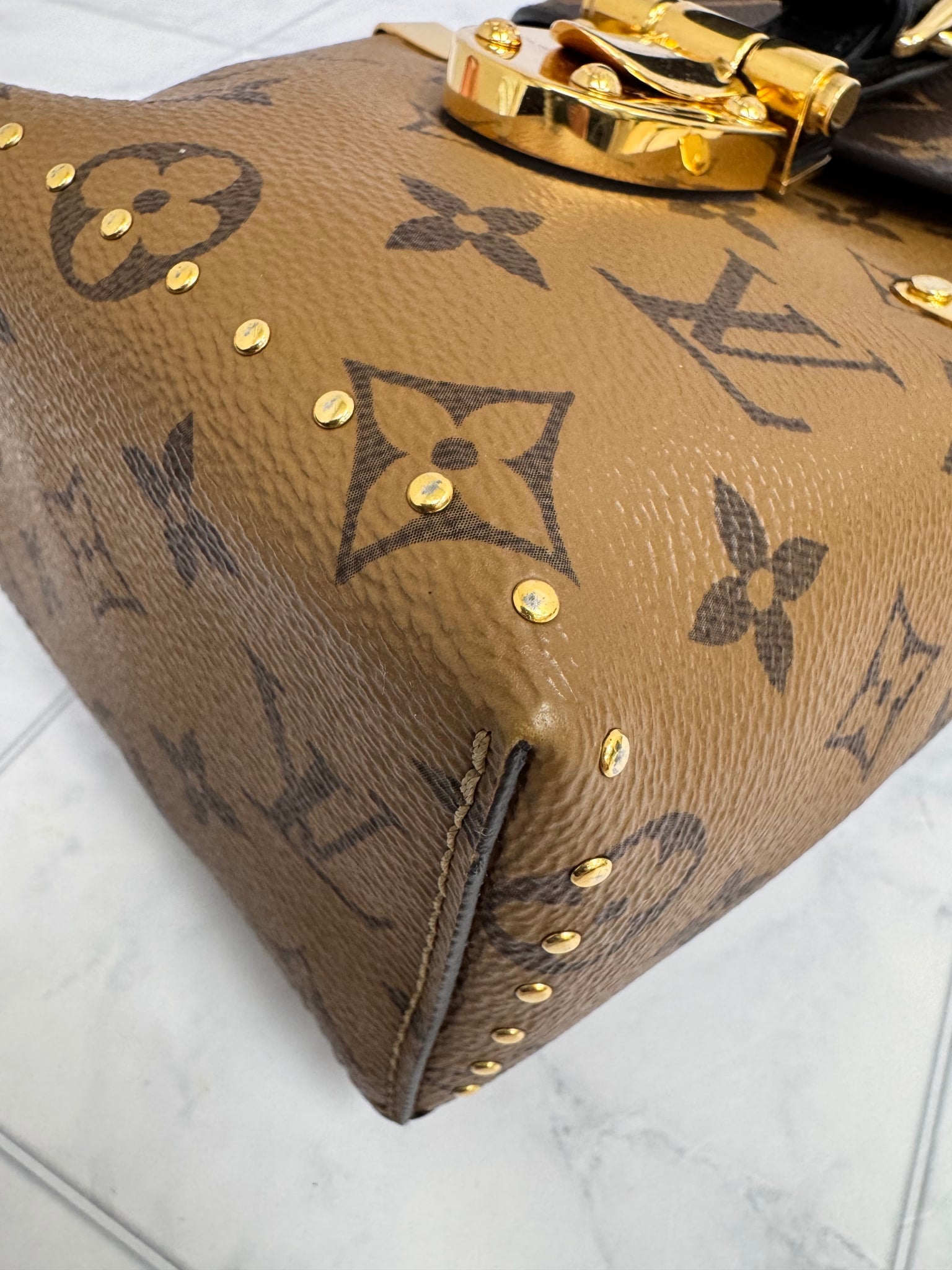 Louis Vuitton Reverse Monogram Camera Box Crossbody Bag