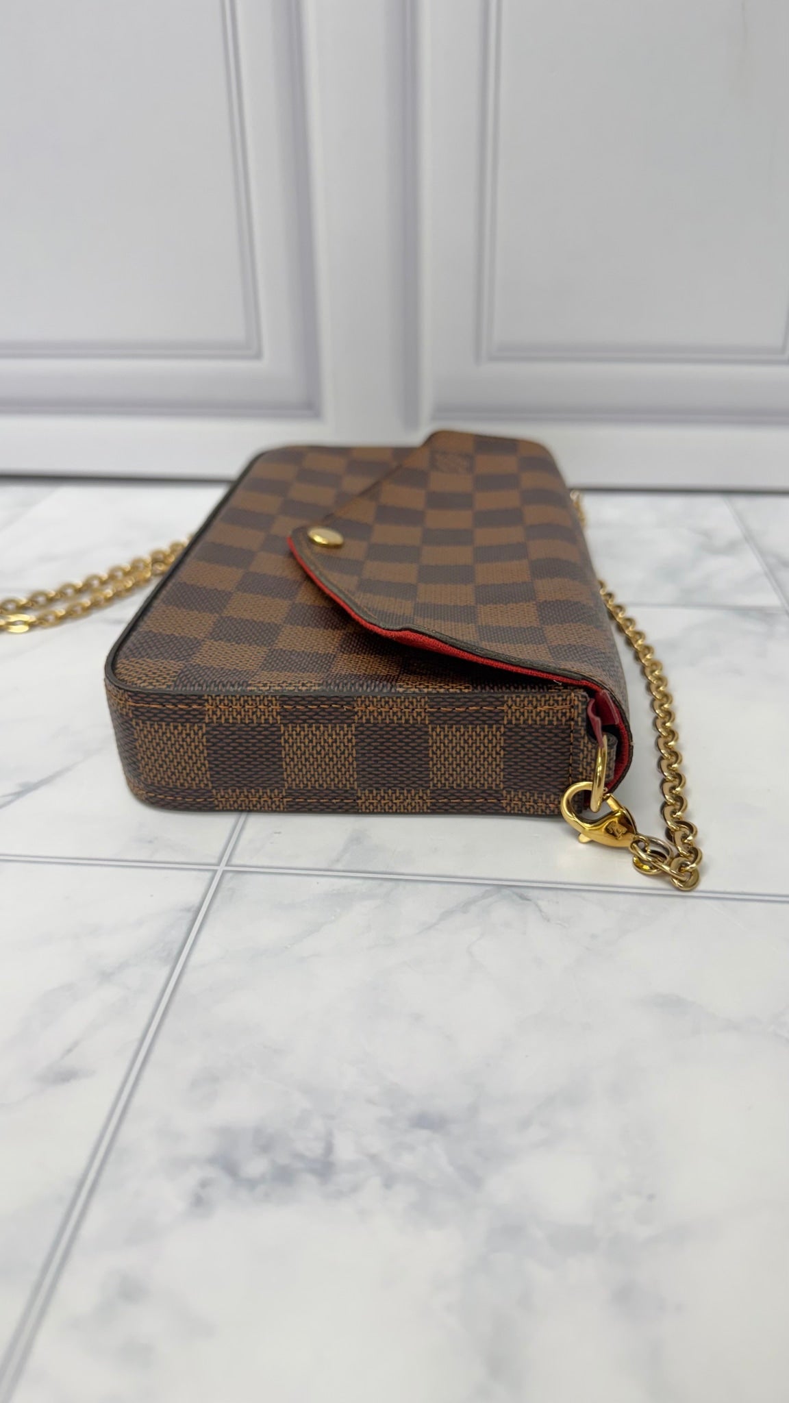 Louis Vuitton Damier Ebene Pouchette Felicie Crossbody Bag 
