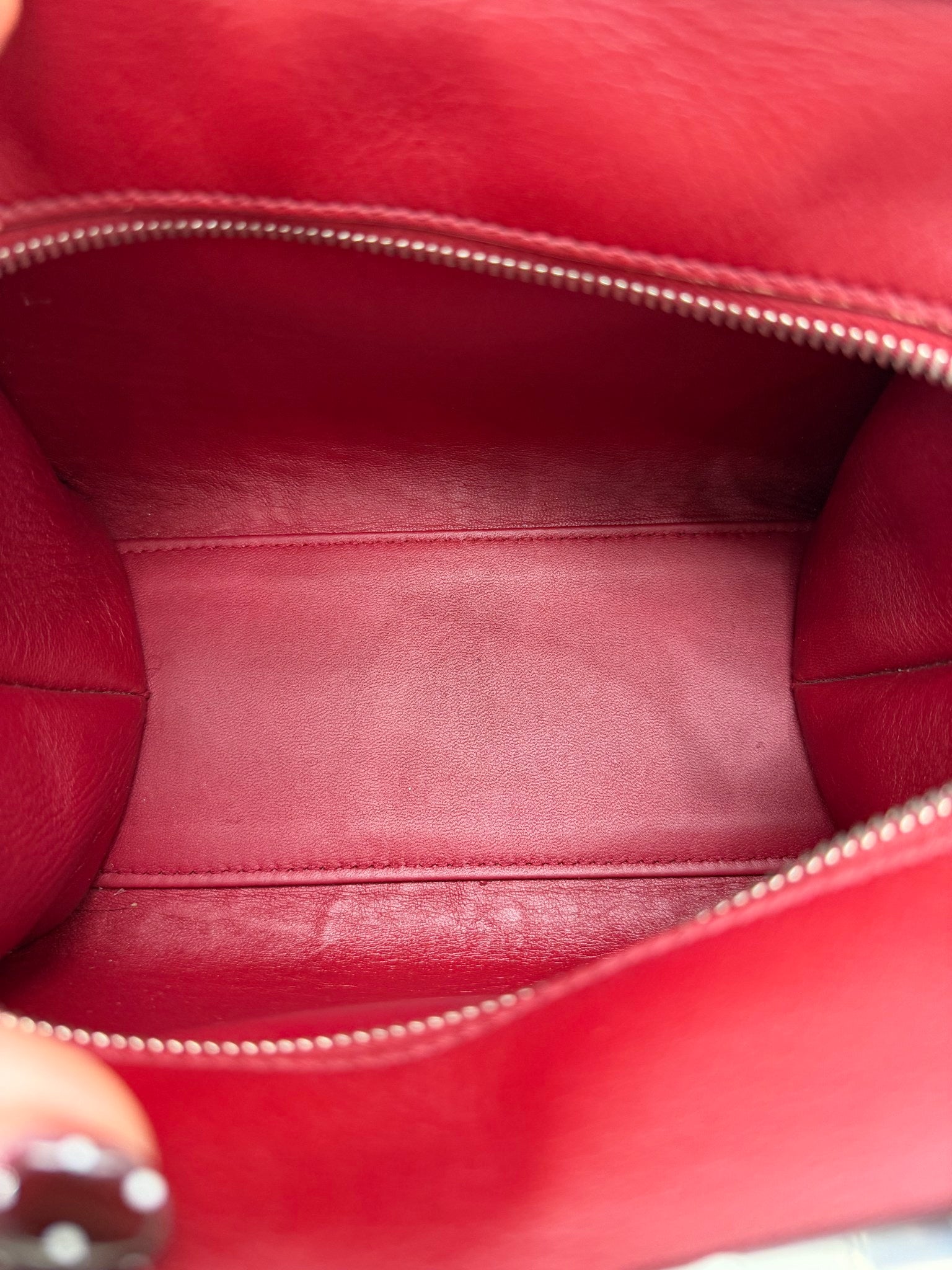 Fendi Burgundy Leather Mini 3Jours 2Way Tote