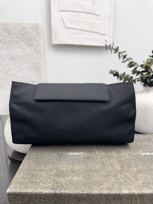 Prada Black Nylon Clutch Bag