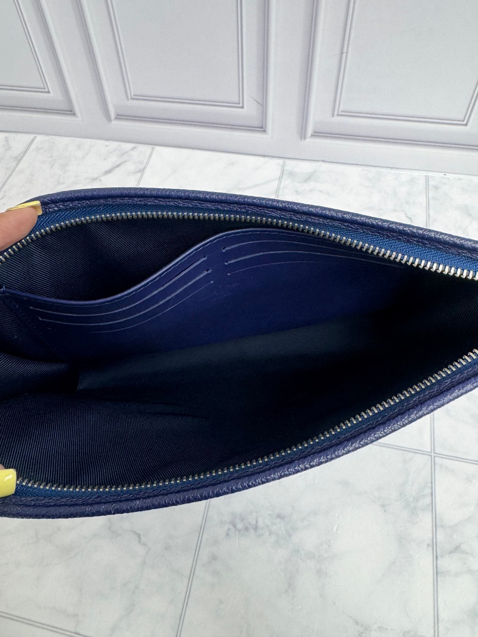 Louis Vuitton Blue Monogram Bandana Pochette MM