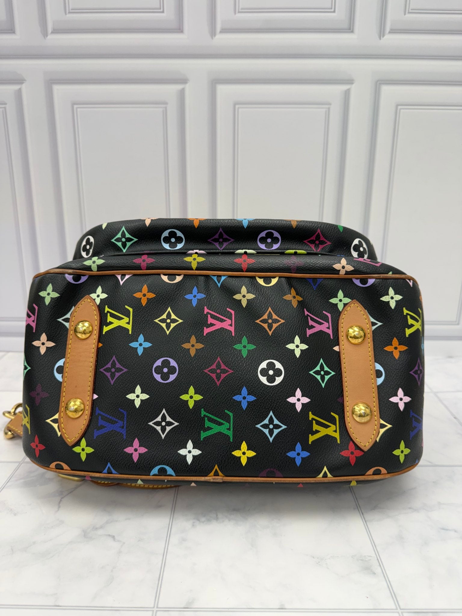 Louis Vuitton Black Multicolor Monogram  Rita Handbag