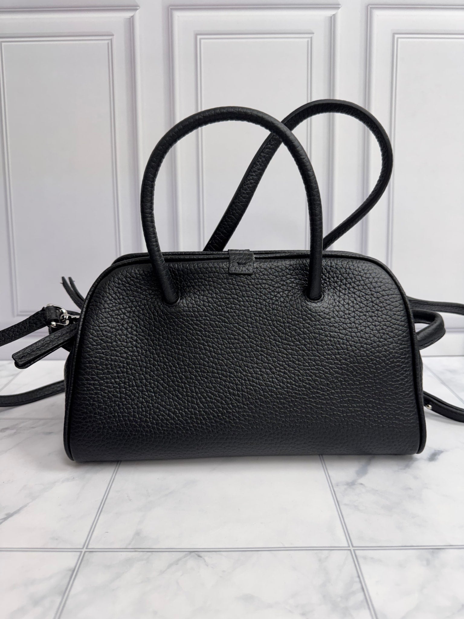 BRAND NEW - Jacquemus Black Grained Leather Piccolo Turismo 2Way Bag