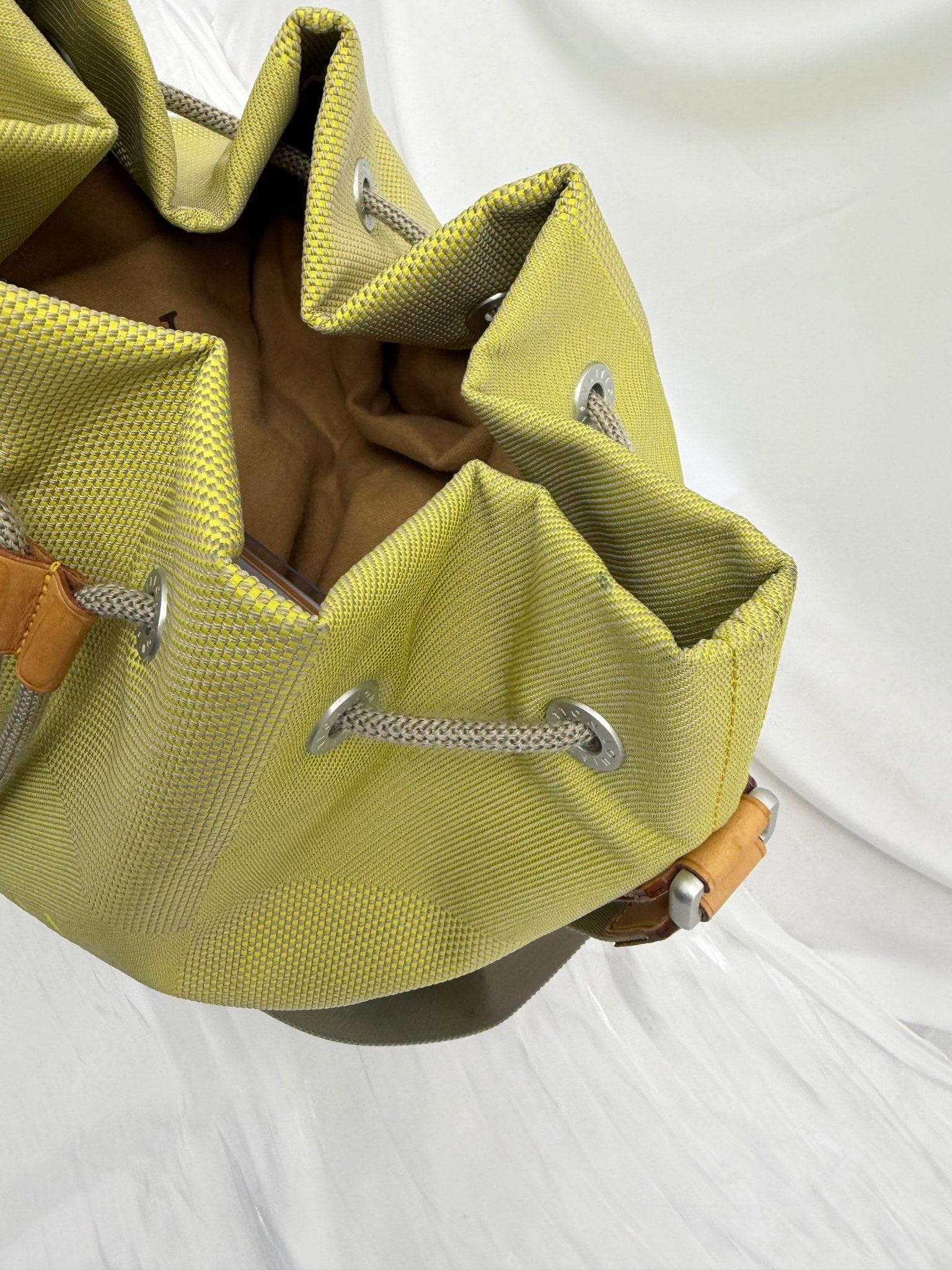 Louis Vuitton Yellow Damier Geant LV Cup Volunteer Bucket Bag