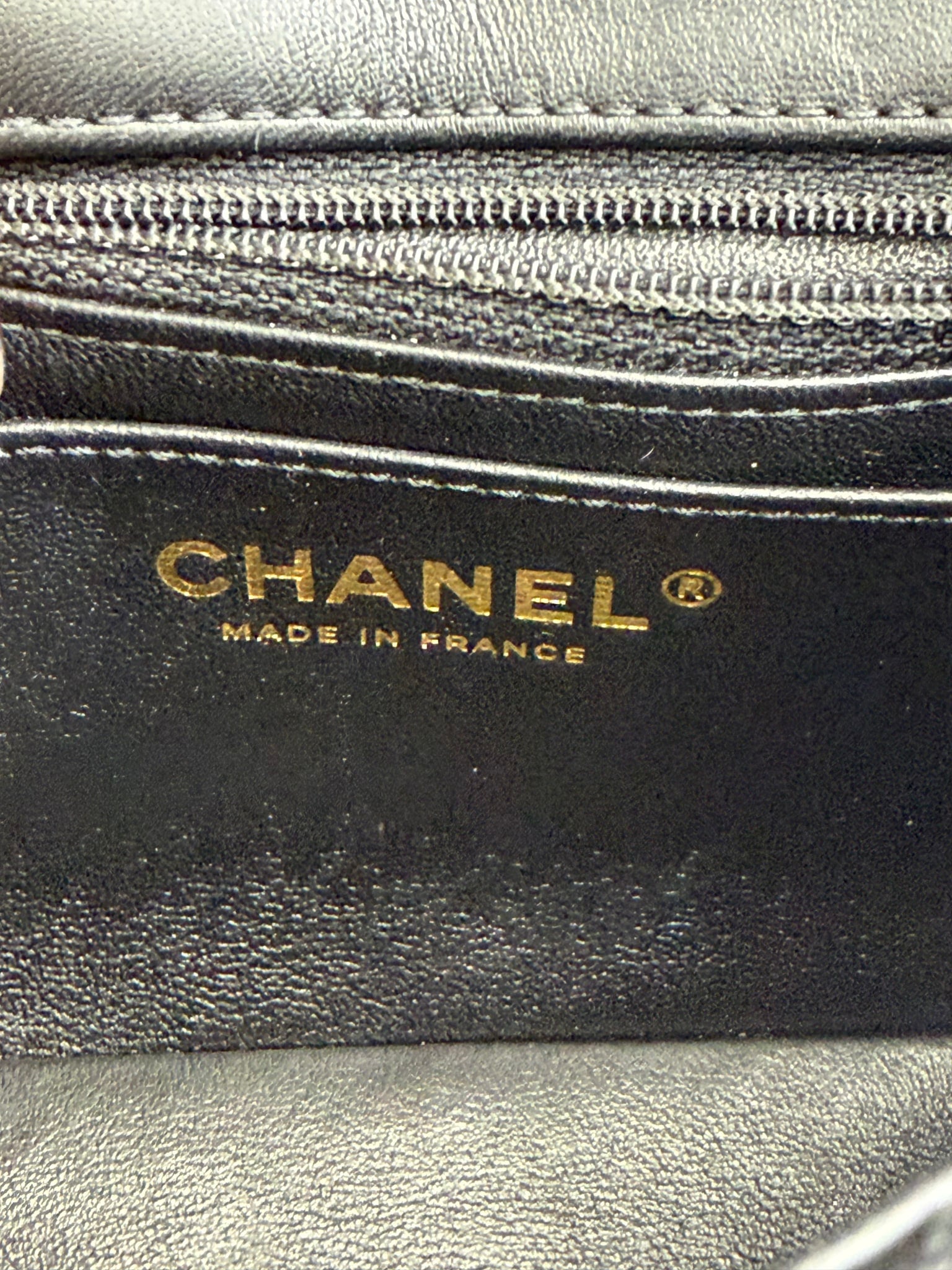 Chanel Black Lambskin Coco Hearts Square Mini Flap Crossbody