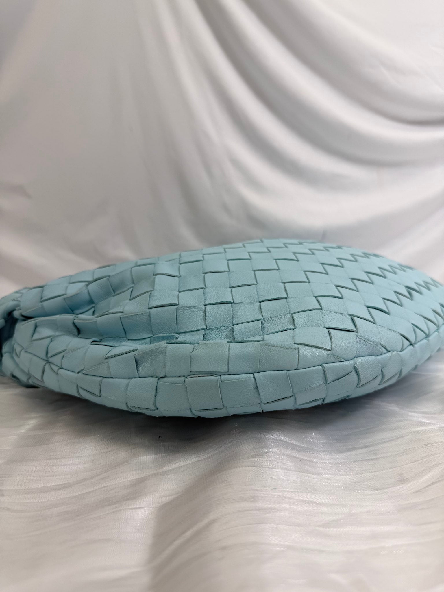 Bottega Veneta Light Blue Intrecciato Teen Jodie Bag