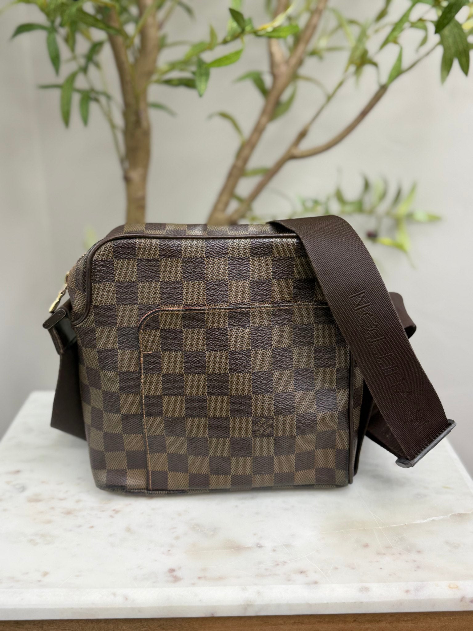 Louis Vuitton Damier Ebene Olva PM Messenger Bag
