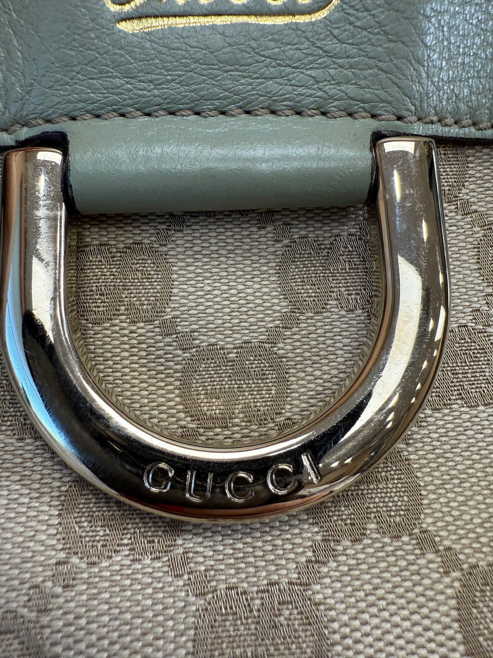 Gucci GG Beige Canvas Abbey Tote Bag