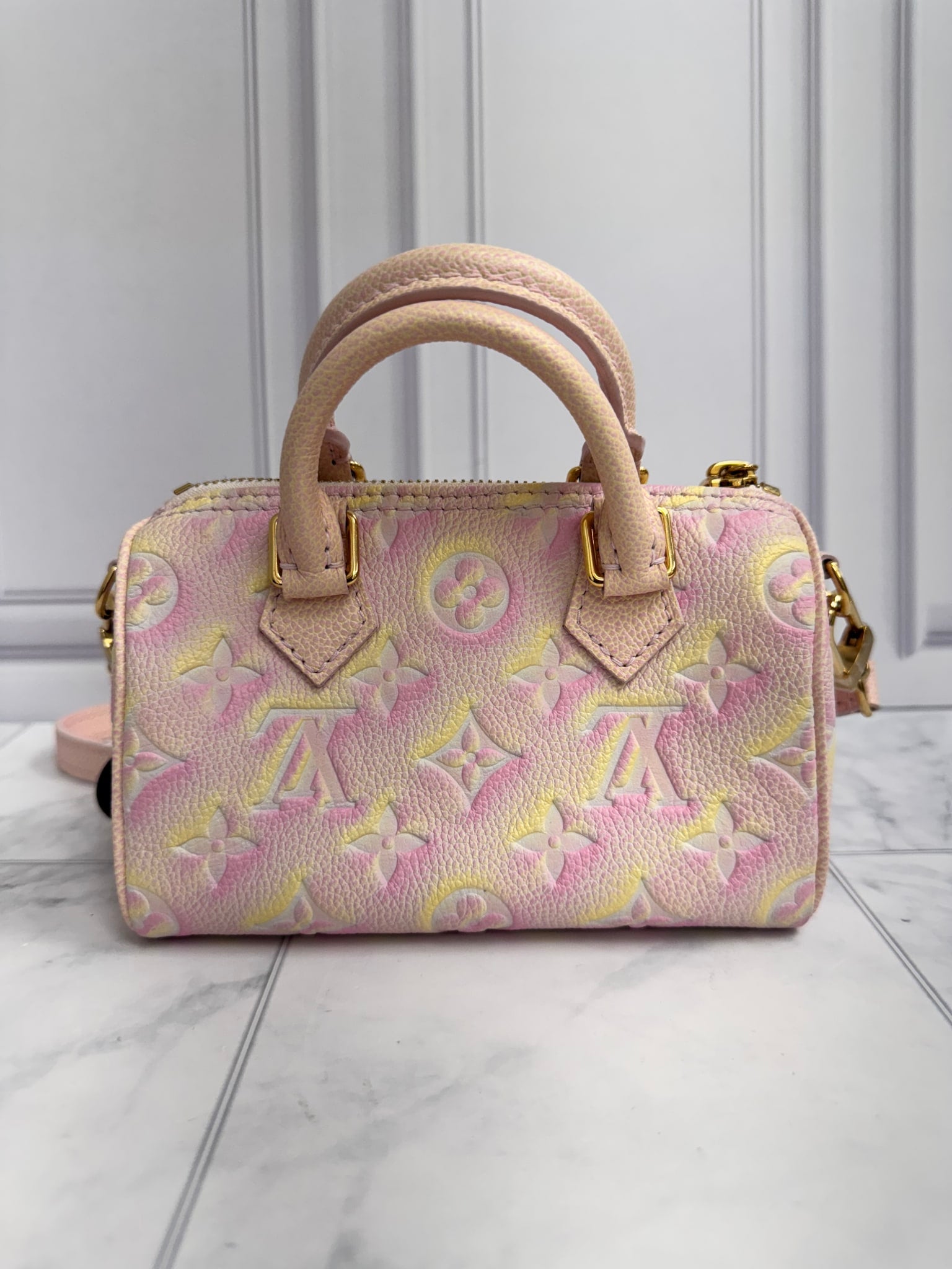 Louis Vuitton Monogram Empreinte Stardust Nano Speedy
