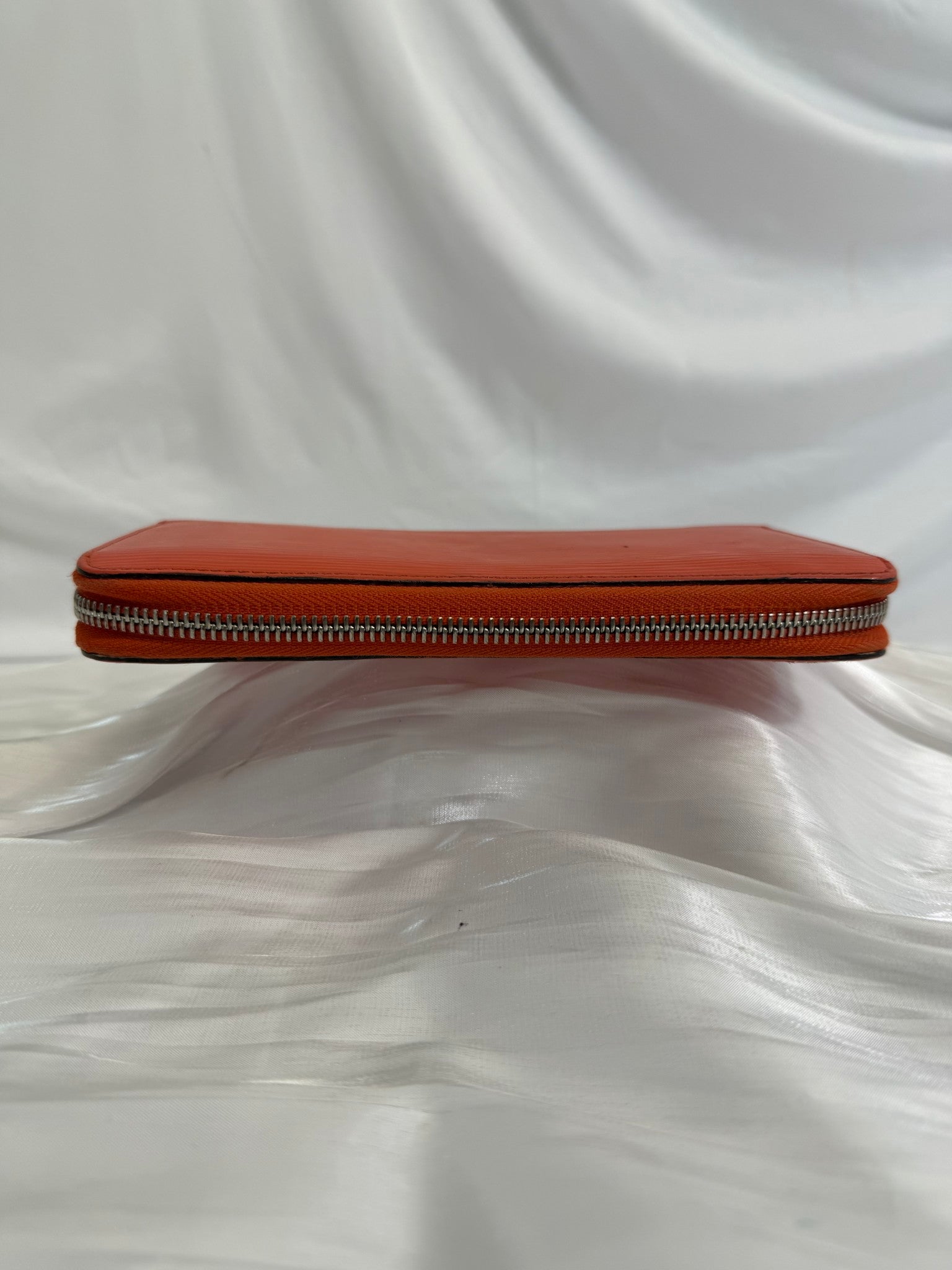 Louis Vuitton Orange Epi Zippy Wallet 