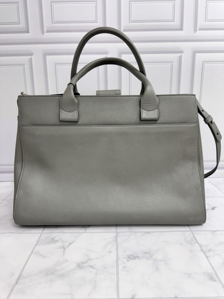 Chanel Grey Grained Leather Neo Executive Tote 2Way Bag
