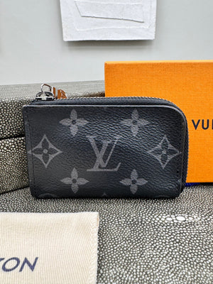 Louis Vuitton Monogram Eclipse Porte Monnaie Jules Coin Wallet