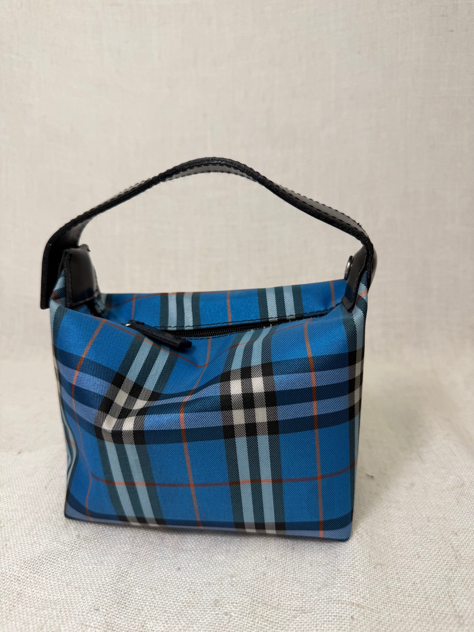 Burberry Blue Nova Check Mini Handbag 