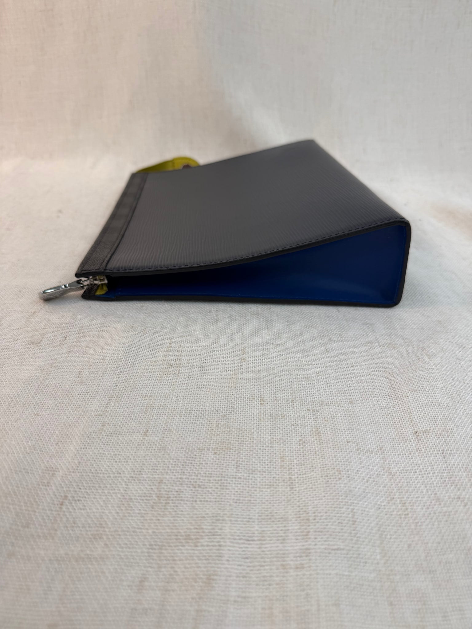 Louis Vuitton Navy Epi Water Ripple Discovery Pouch