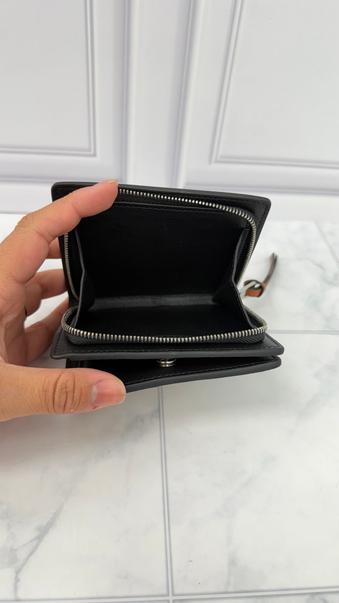 BRAND NEW - Loewe x Studio Ghibli Brown Leather Compact Wallet 