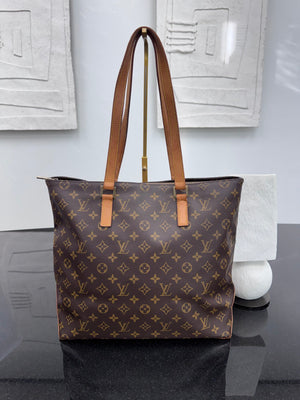 Louis Vuitton Monogram Cabas Mezzo Shoulder Bag MM