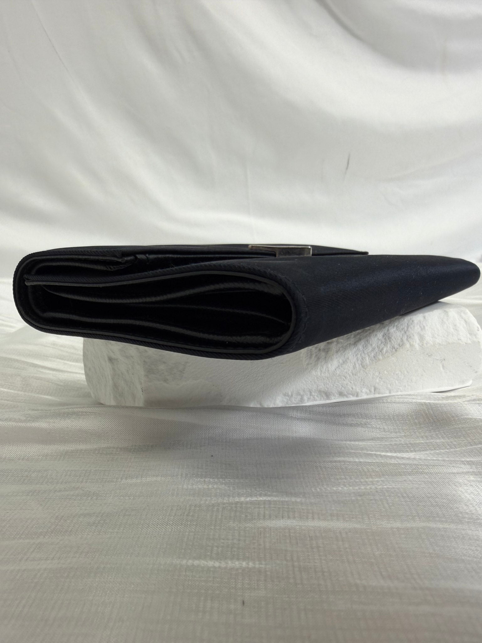 Prada Dark Navy Nylon Compact Wallet