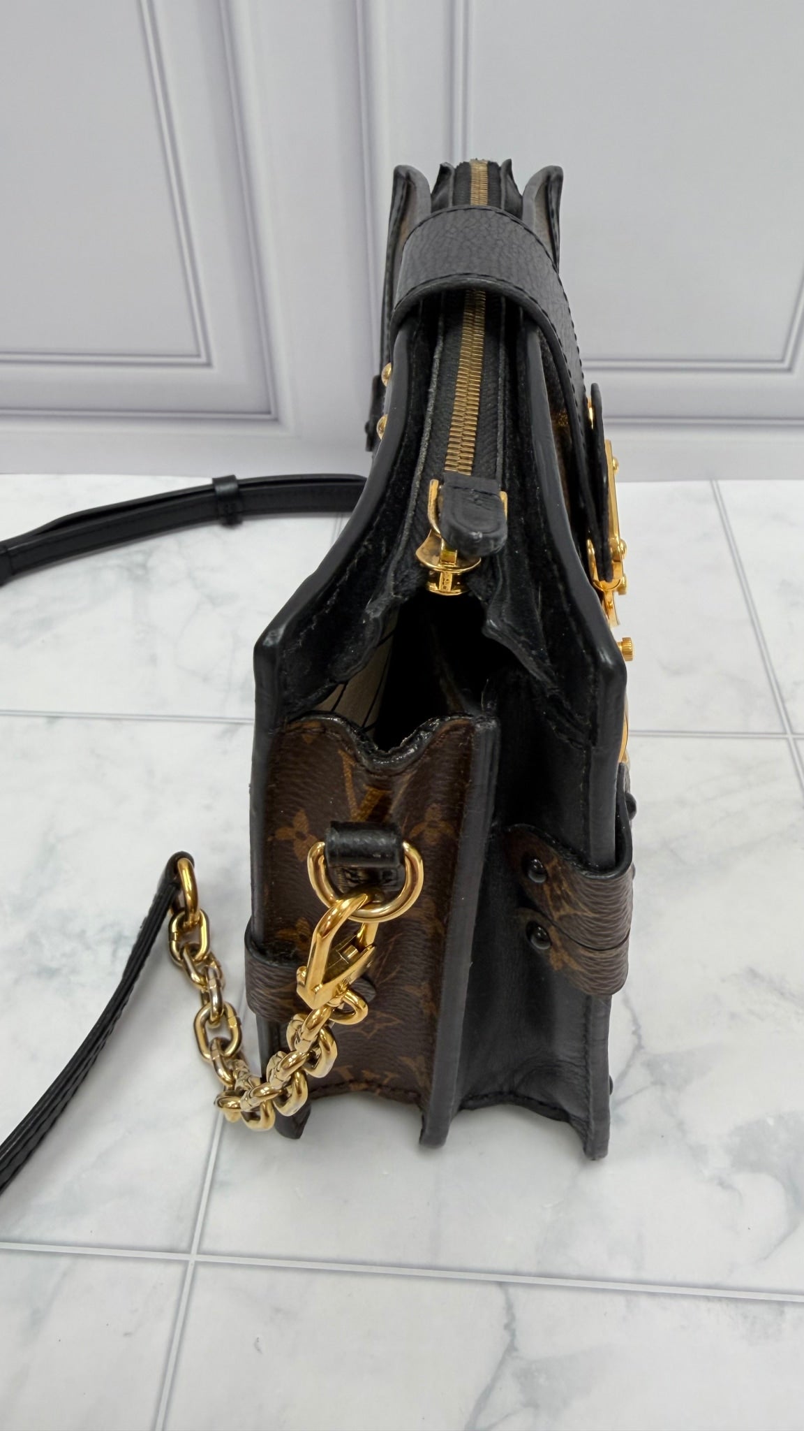 Louis Vuitton Reverse Monogram Truck Clutch Crossbody 
