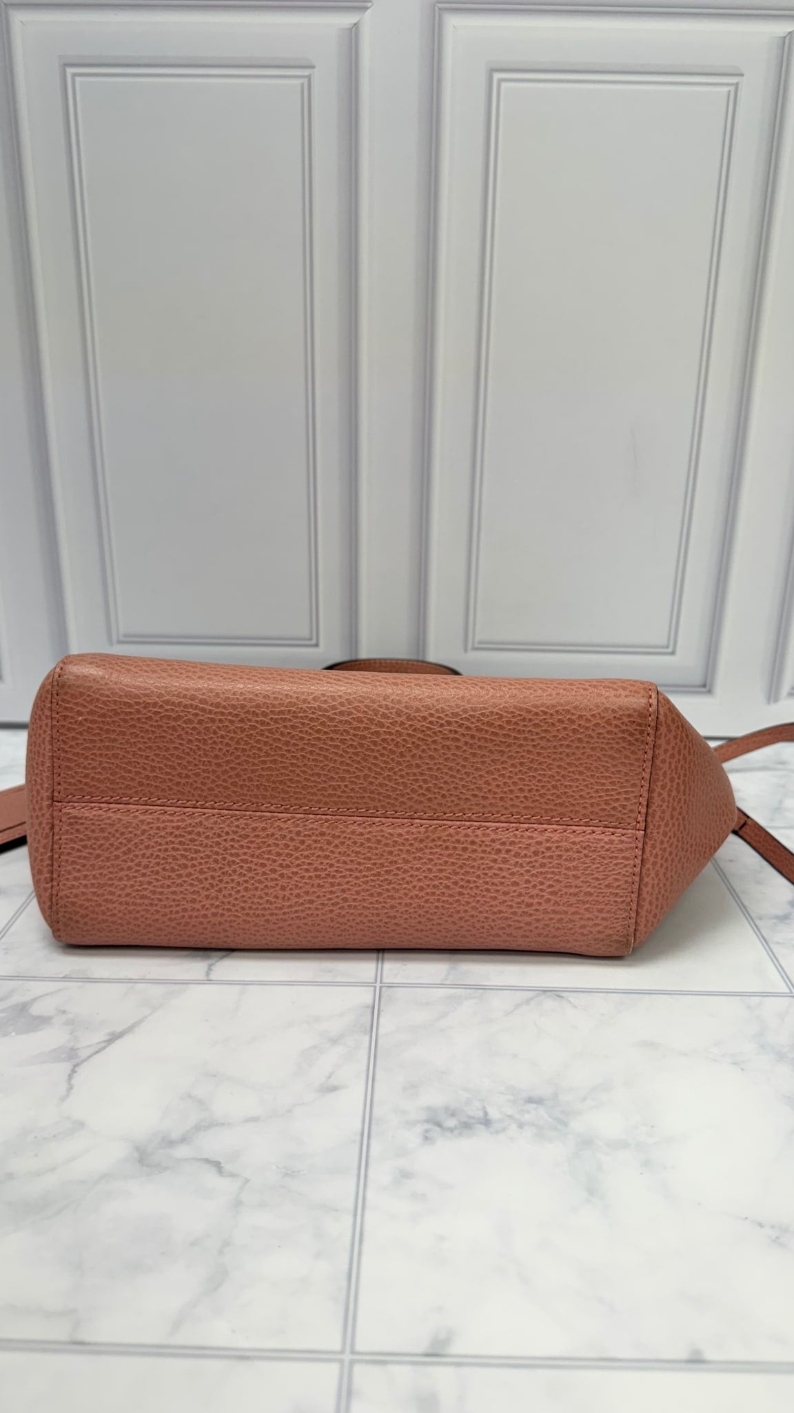 Gucci Pink Grained Leather Swing 2Way Mini Tote 