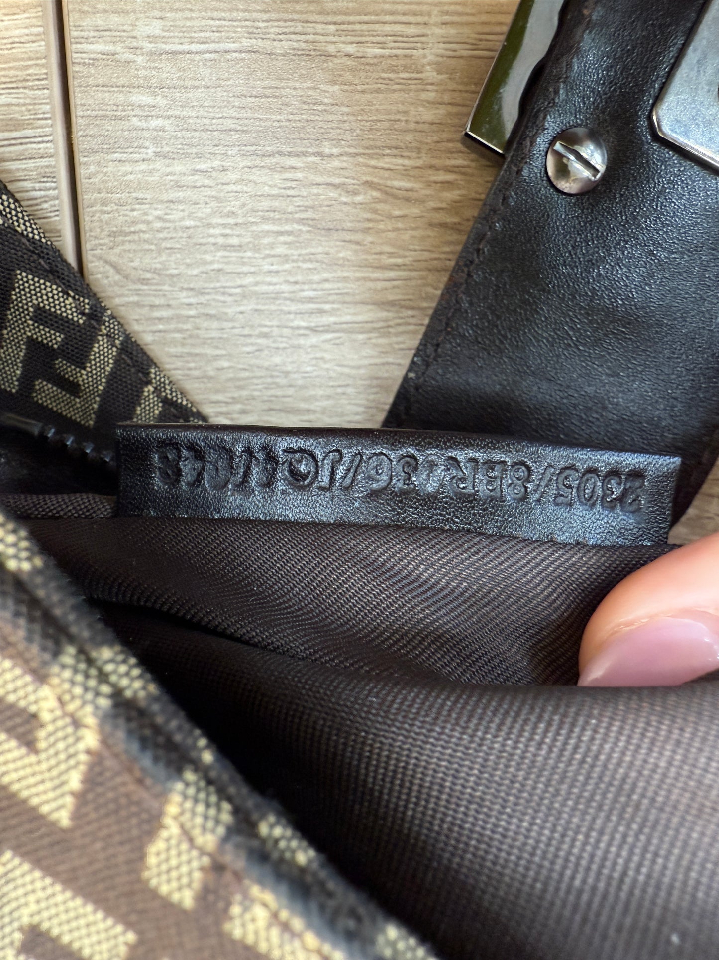 Fendi Zucchino Canvas Vintage Hobo Bag