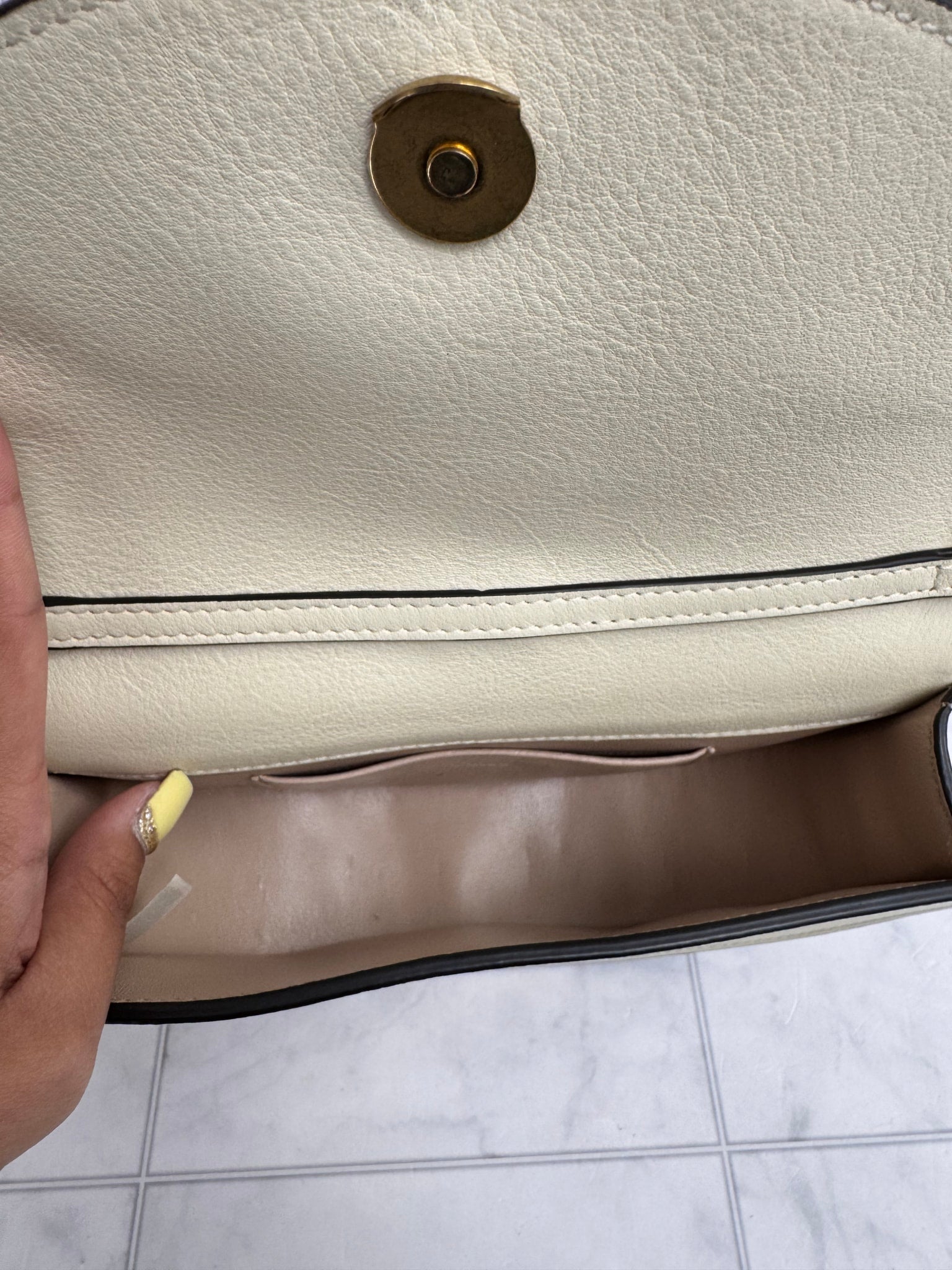 Chloe Beige Grained Leather Nile Bracelet 2Way Bag