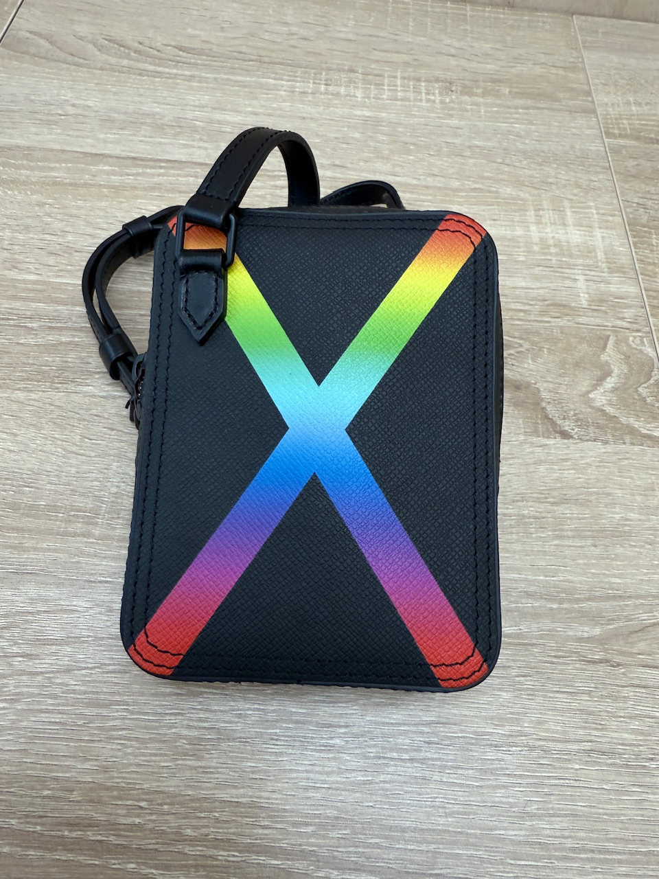 Louis Vuitton x Virgil Rainbow Taiga Leather Danube Crossbody  